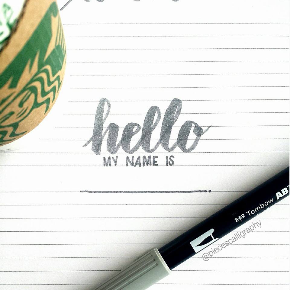 hello my name is - Tombow