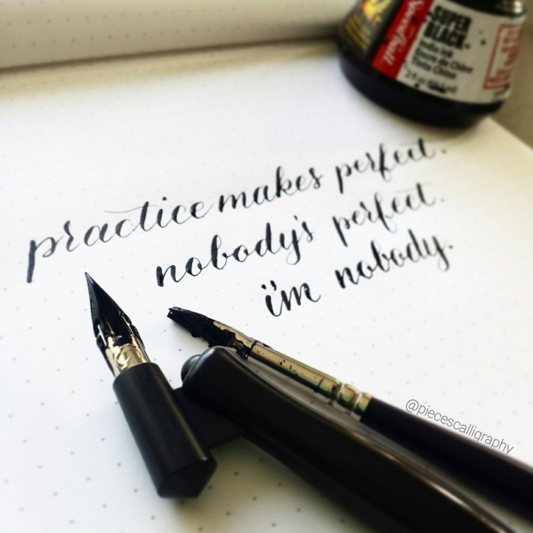 practice makes perfect | pointed pen