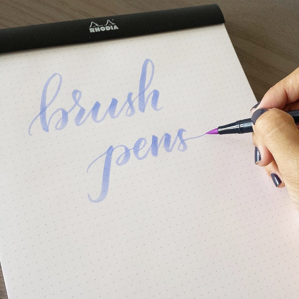How to use the Tombow dual brush pen for brush calligraphy