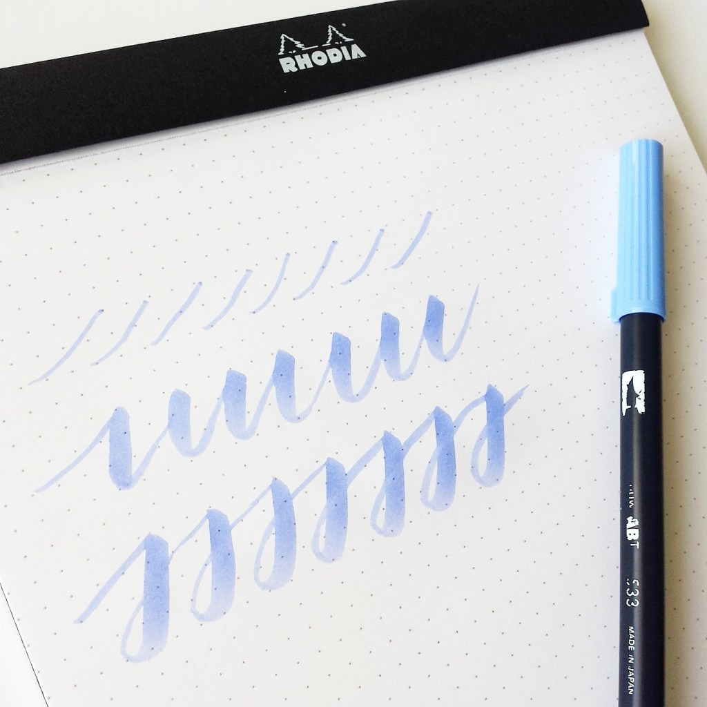 Tombow dual brush pen - drills