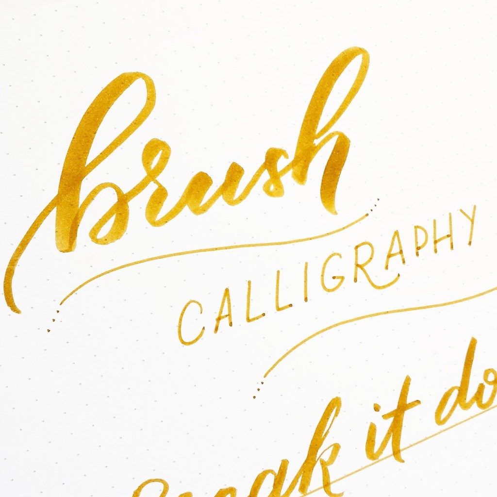 improve brush calligraphy