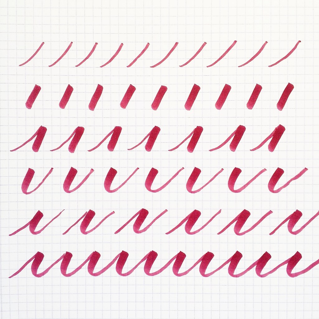 Improve your brush calligraphy by practicing thin and thick strokes
