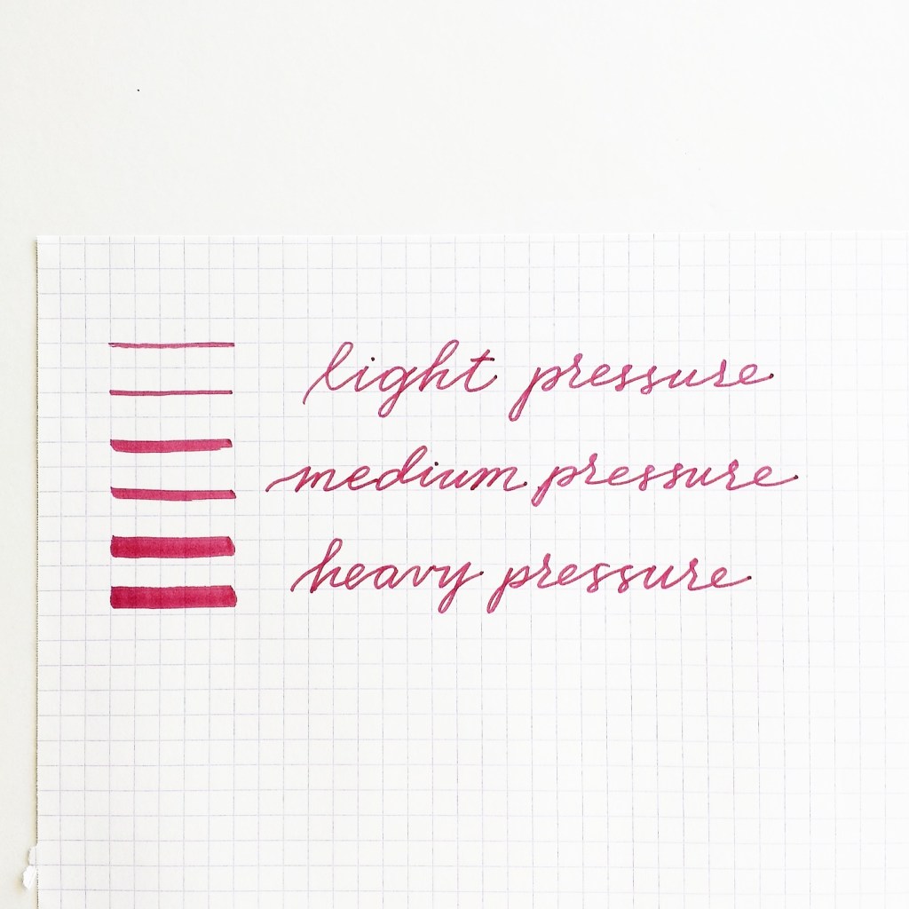 thin to thick strokes