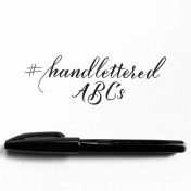 In action: Pentel sign pen (with brush tip)