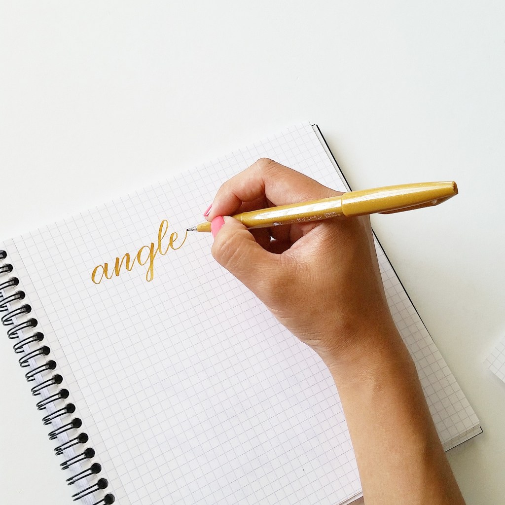 brush calligraphy thin strokes