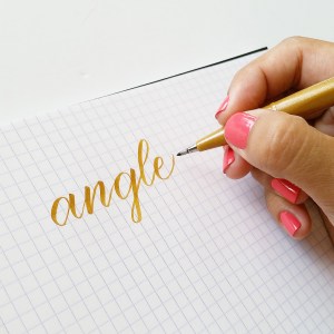 brush calligraphy thin strokes