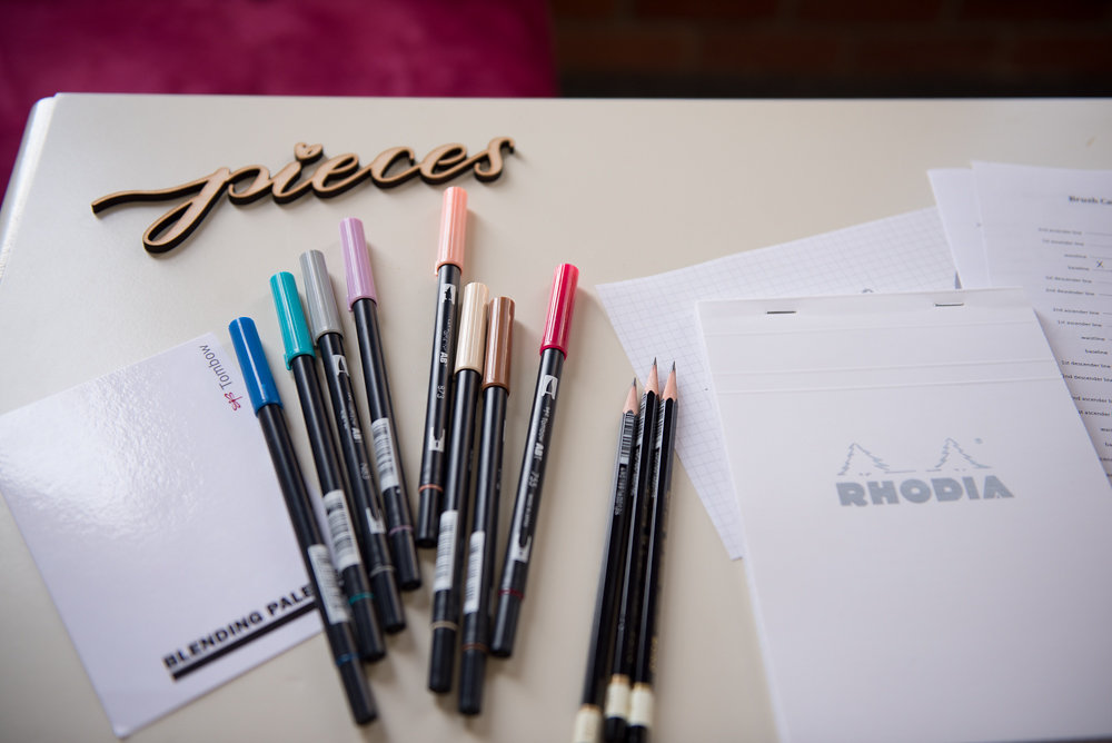 pieces calligraphy workshop announcement