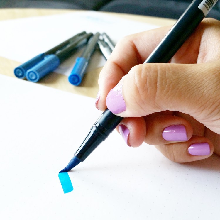 controlling pressure - thick downstroke