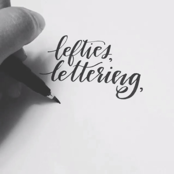 lefty lettering - renmadecalligraphy