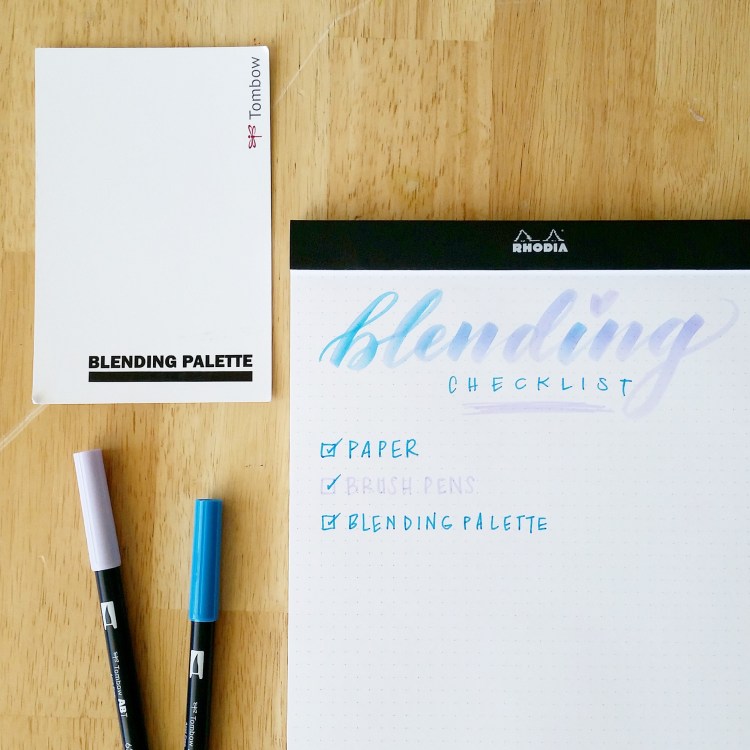 Tombow blending palette
