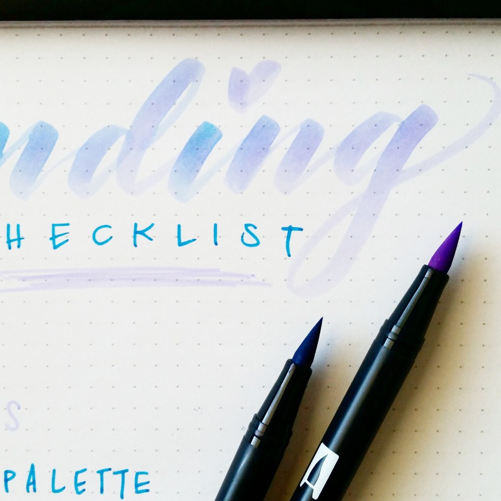 Tombow blending palette