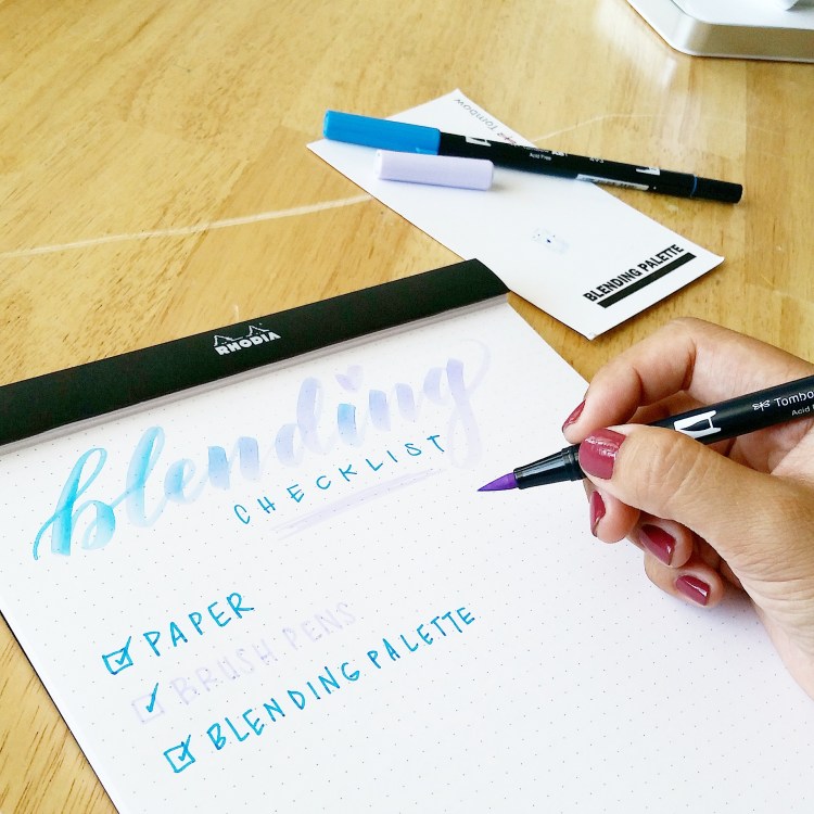 Tombow blending palette