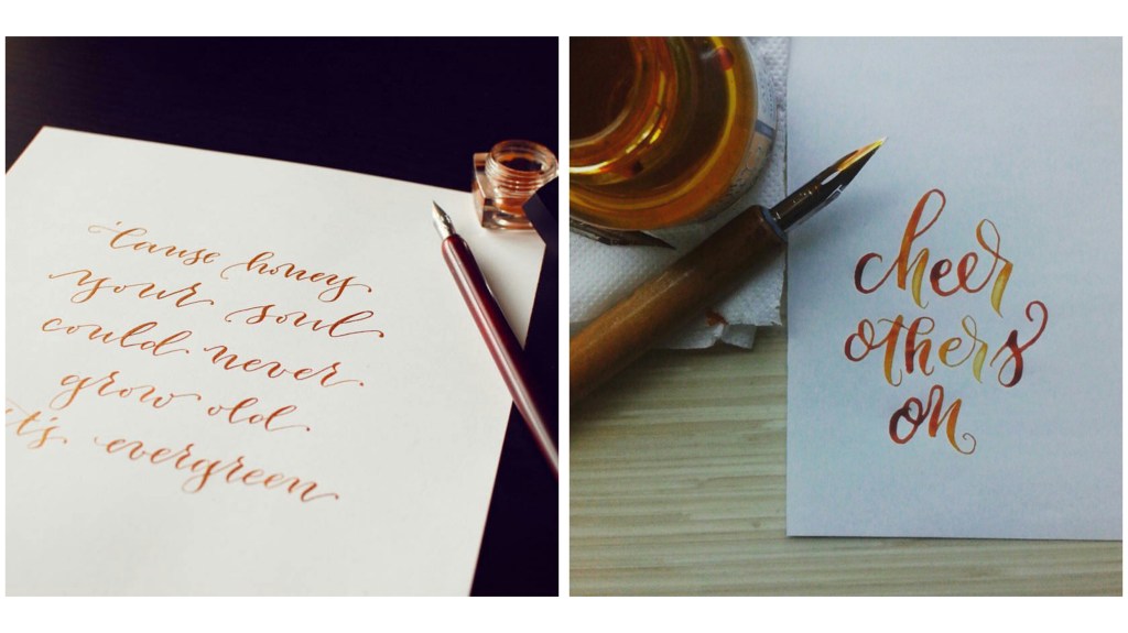 Photo (left) by: Jessie Chen (@inkerellacards); Photo (right) by: Joanna Taguinod (@theinkcodr)