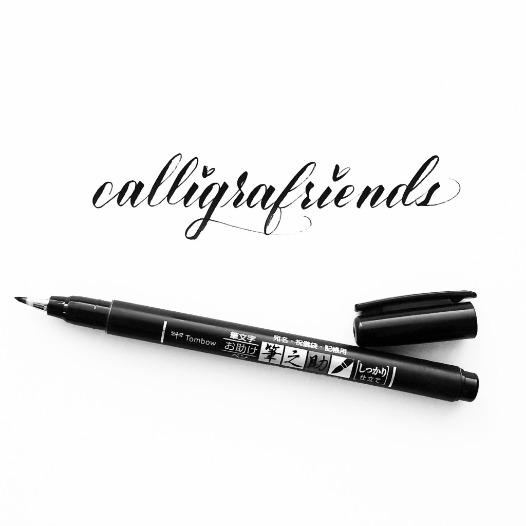 In action: Tombow Fudenosuke (soft tip)