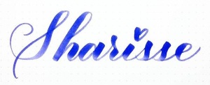 Sharisse signature - pieces calligraphy