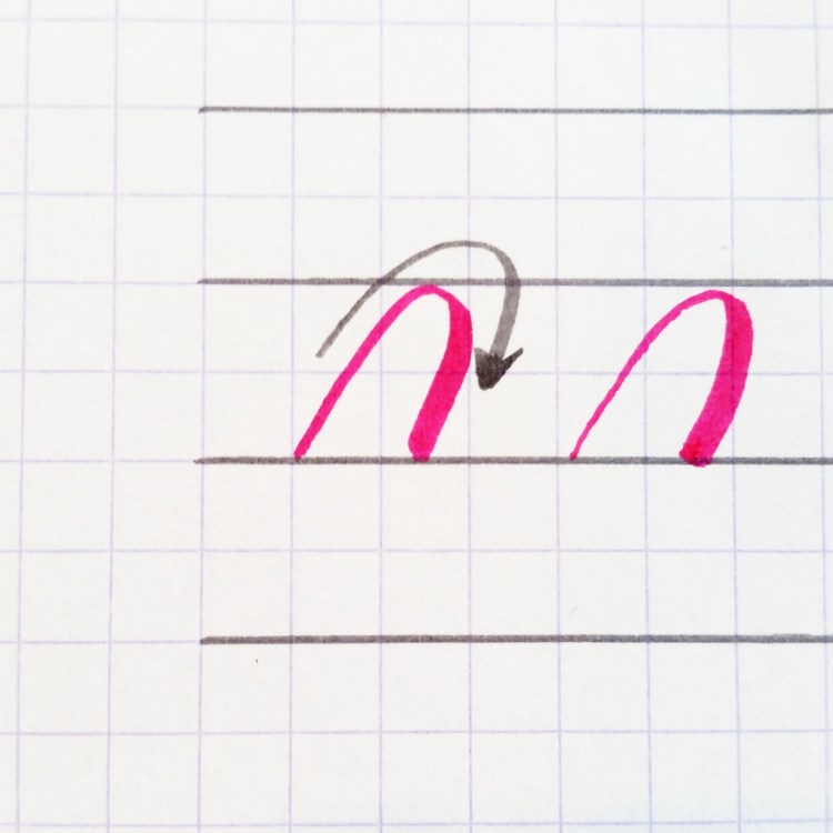 basic strokes: overturn stroke