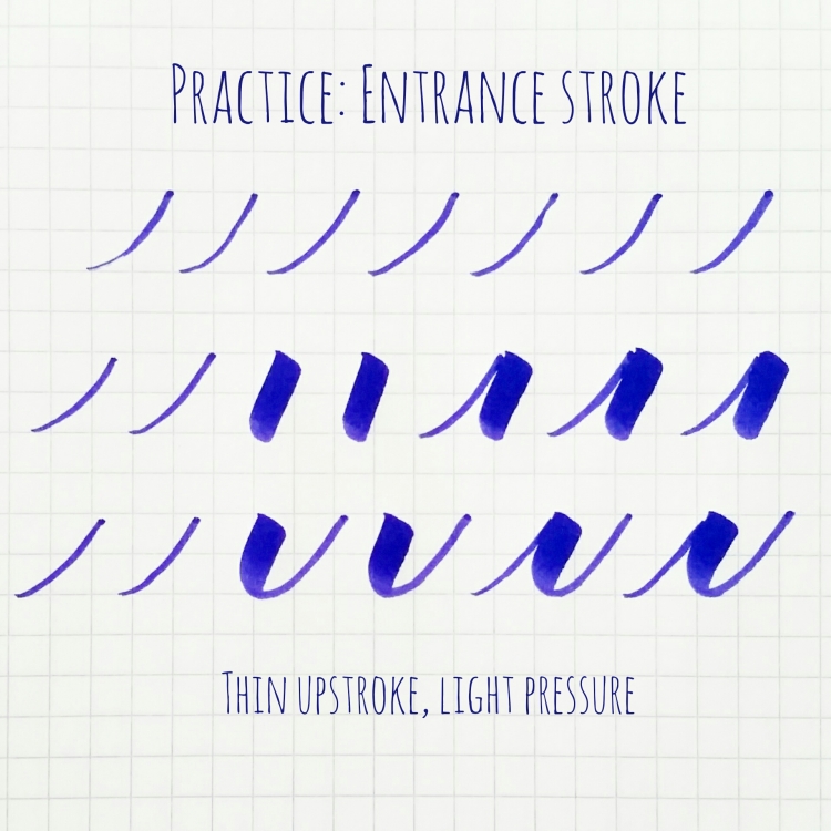 basic strokes: entrance stroke