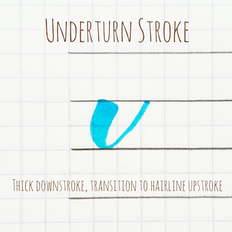 basic strokes: underturn stroke