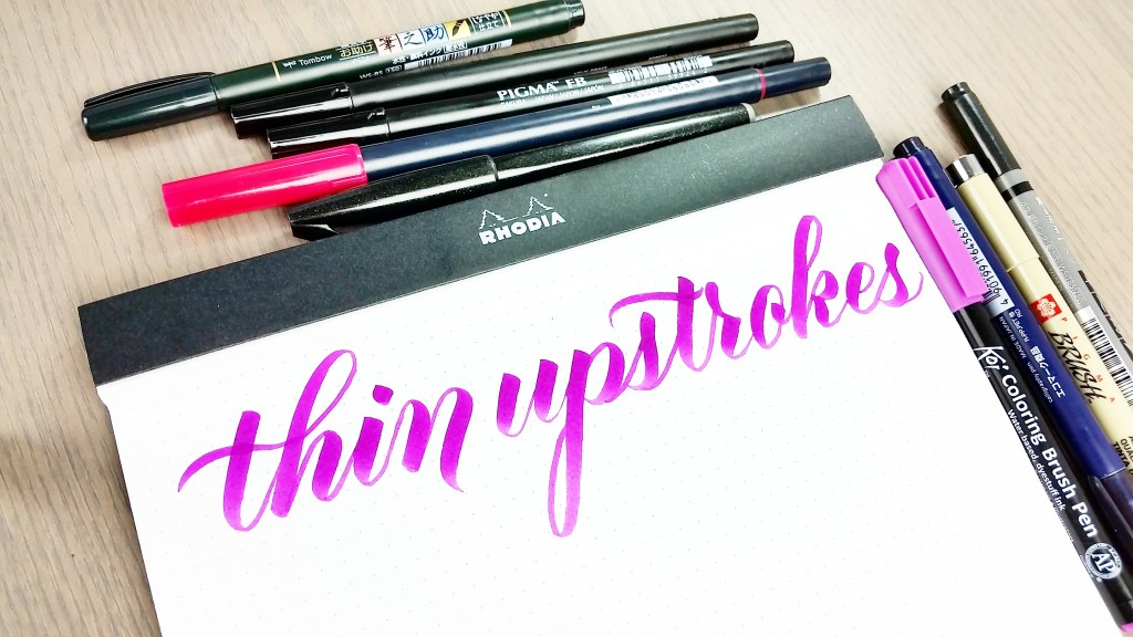 improving thin upstrokes