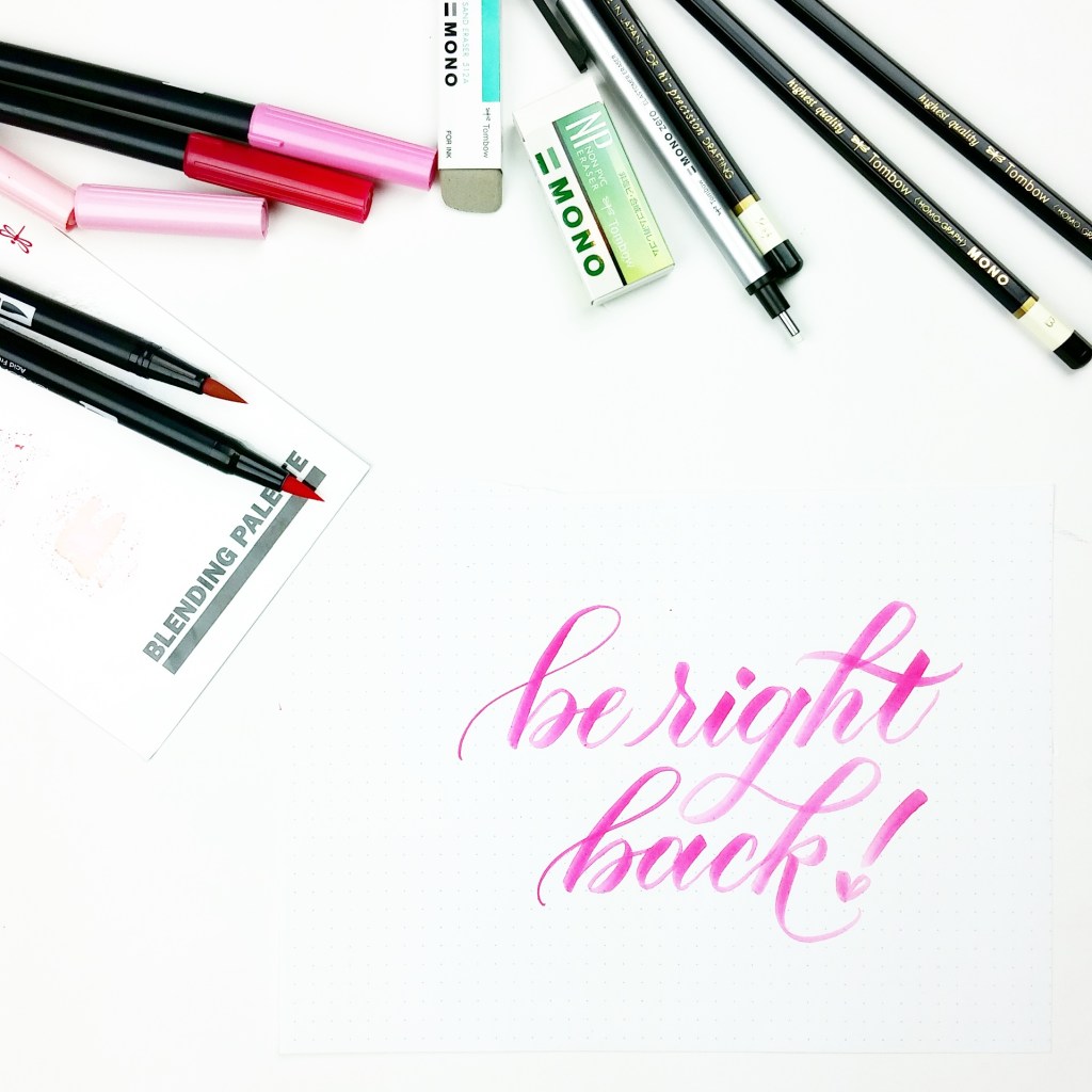blogging video break | pieces brush calligraphy