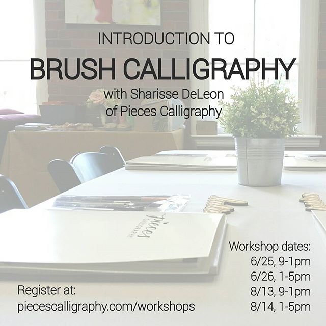 Workshop announcement for Instagram 5-27-16