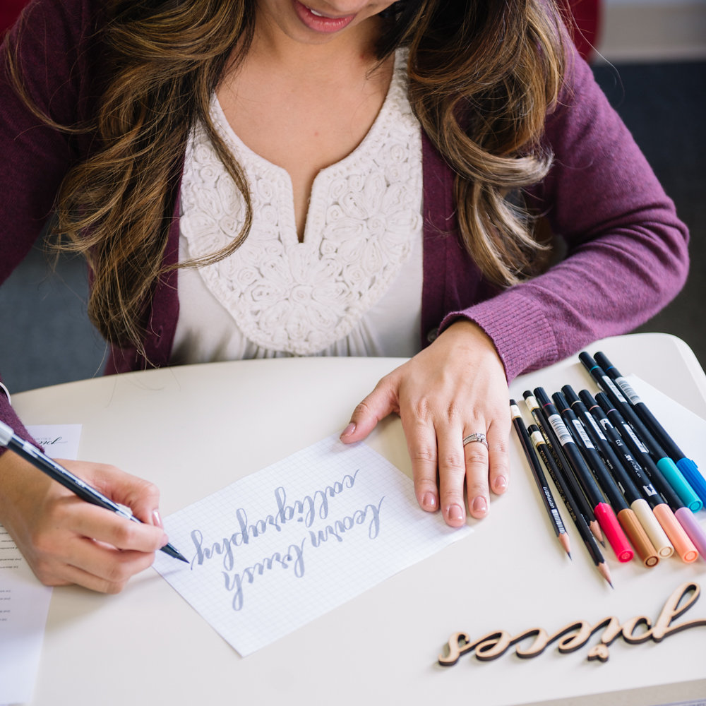 31 days of brush calligraphy (#youtober&nbsp;series)
